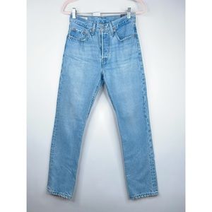 Levi's 501 Original Fit Jeans High Rise Ojai Luxor Last Light Wash New Size 26